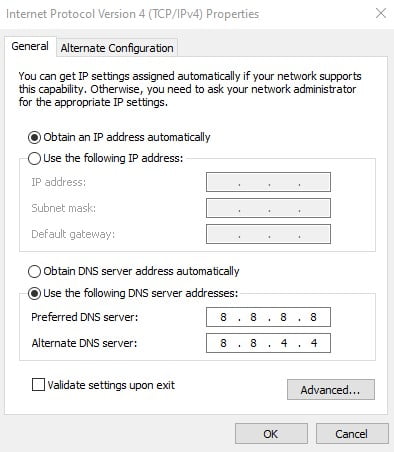 public dns setup