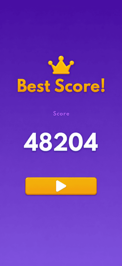 Personal Block Blast gameplay showing a high score