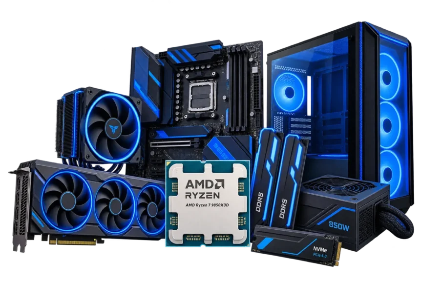 Gaming PC Components for the Ryzen 7 9800x3d