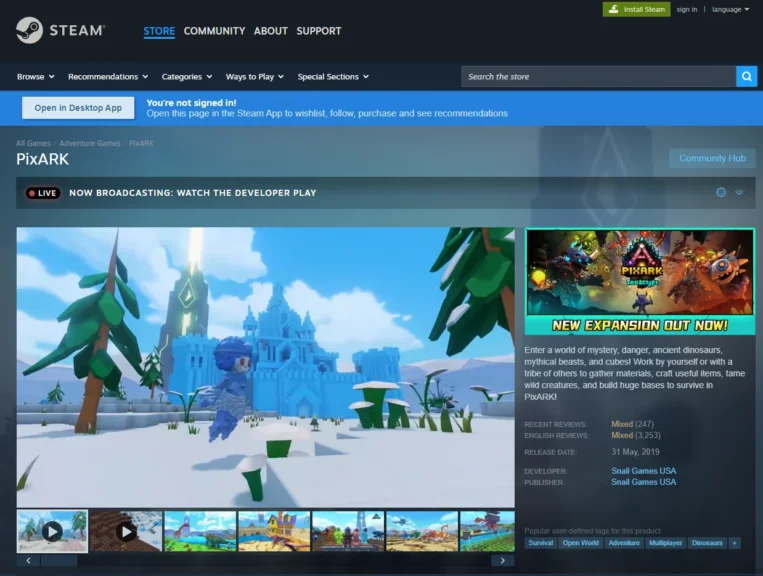 Pixark Game