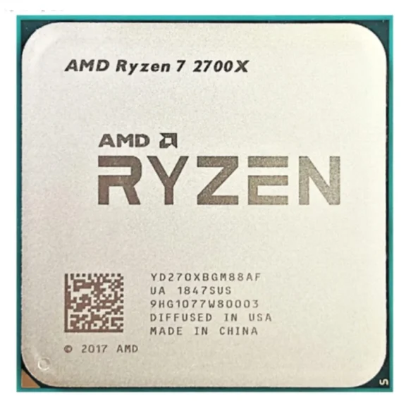 AMD Ryzen 7 2700x processor chip