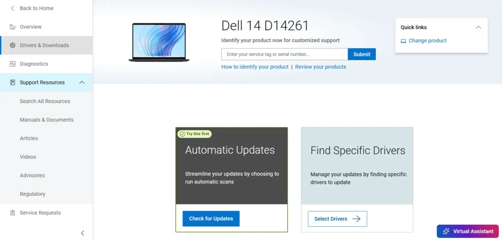 device information in windows settings