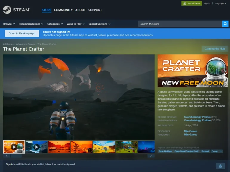 The Planet Crafter Game is simillar to minecraft