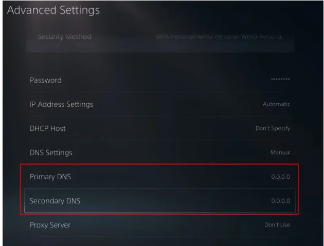 final dns settings